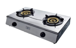 Double Burner with Gas Cut-off